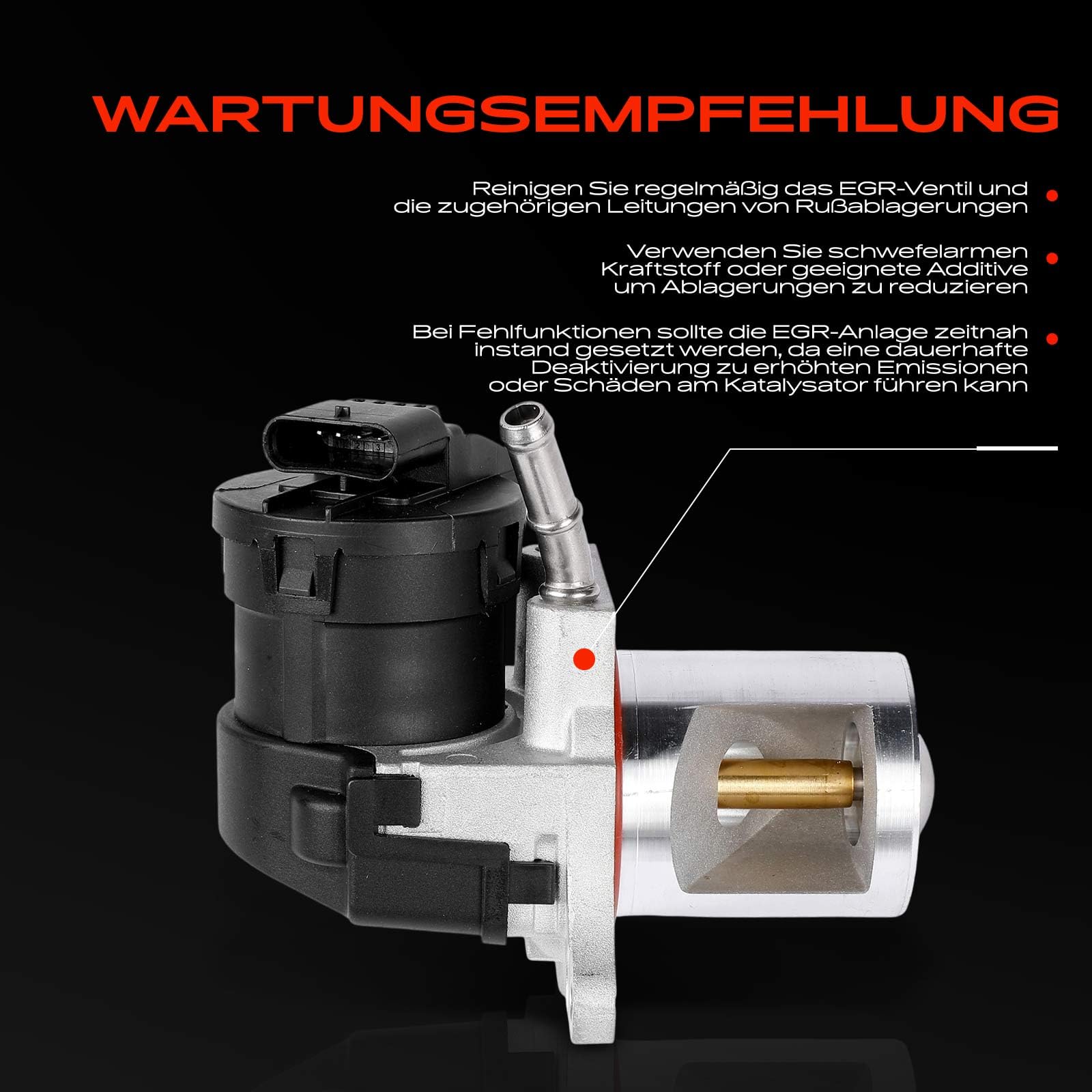 Frankberg Válvula EGR (válvula de recirculación de gases de escape) diésel | Compatible con: CLS Shooting Brake X218, Clase E W212, Clase S V221 W221, GLE W166, Clase GLK X204, Clase M W166