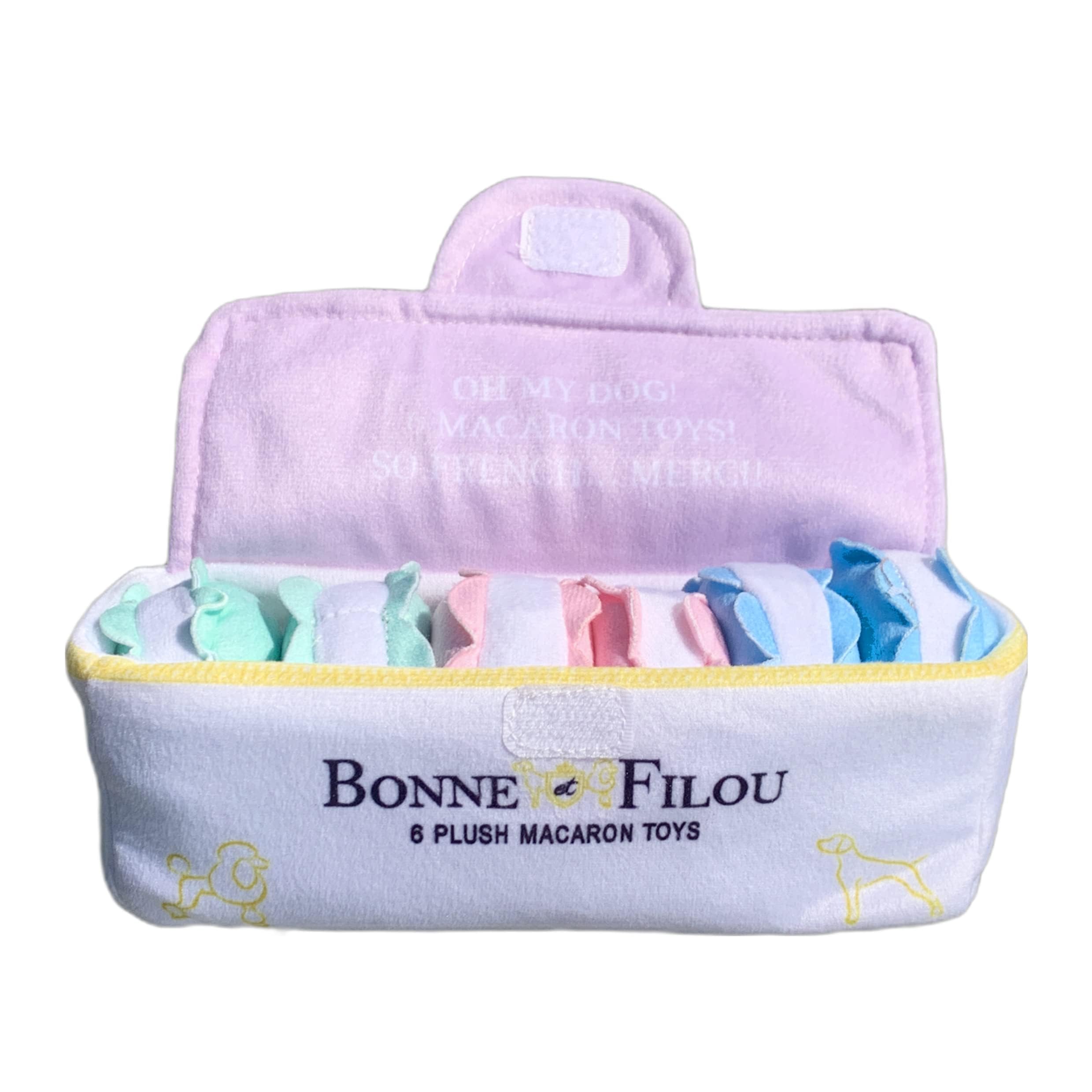 6er-Set Plüsch-Macaron Hundespielzeug Mit Quietscher – Perfekt Für Kleine & Mittlere Hunde