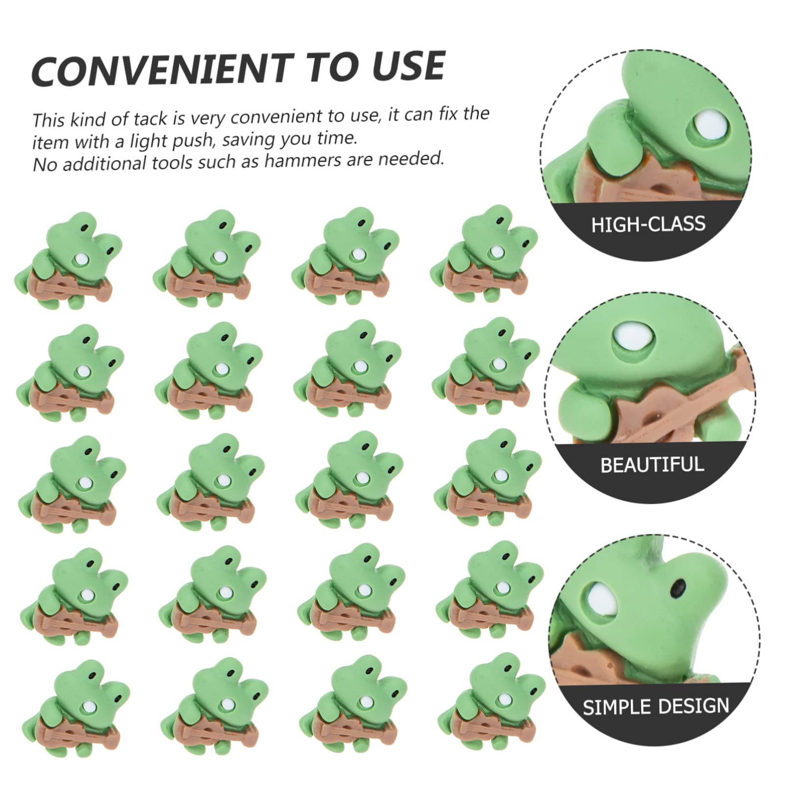 MAGICLULU 80stücke Cartoon-Frosch-pinnnadeln Aus Dekorative Reißzwecken Für Pinnwände Notizen Und Fotos Für Zuhause Und Büro