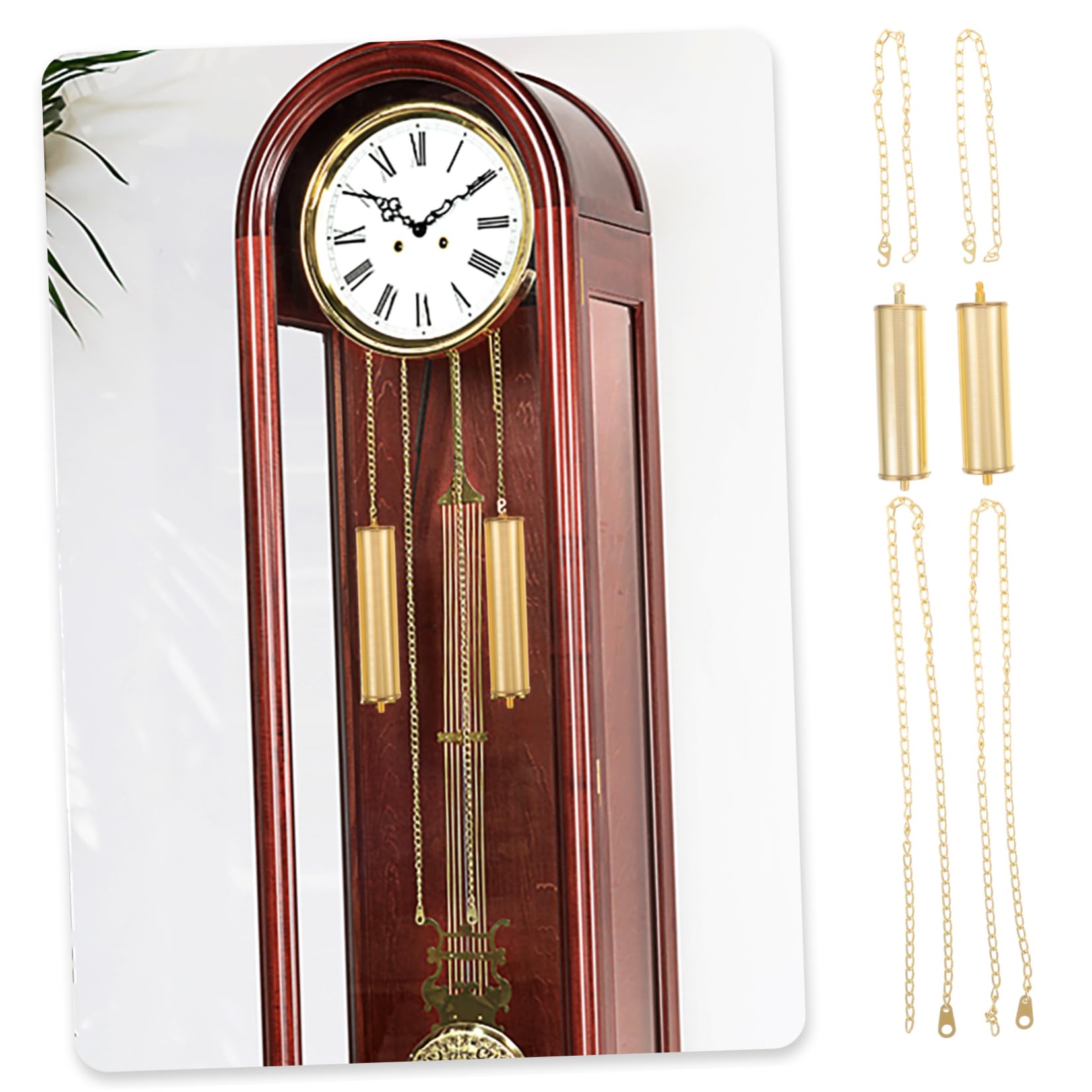 NULYLU Artistic Iron Floor Clock Weight Decor Cuckoo Clock Weight Set Wall Clock Accessory Elegant Home Office Decor