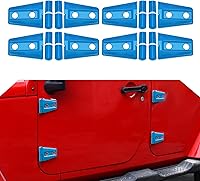 Vista 13 de 4 cubiertas protectoras de bisagra de puerta para Jeep Wrangler JK 2007-2018 de 2 puertas (negro)