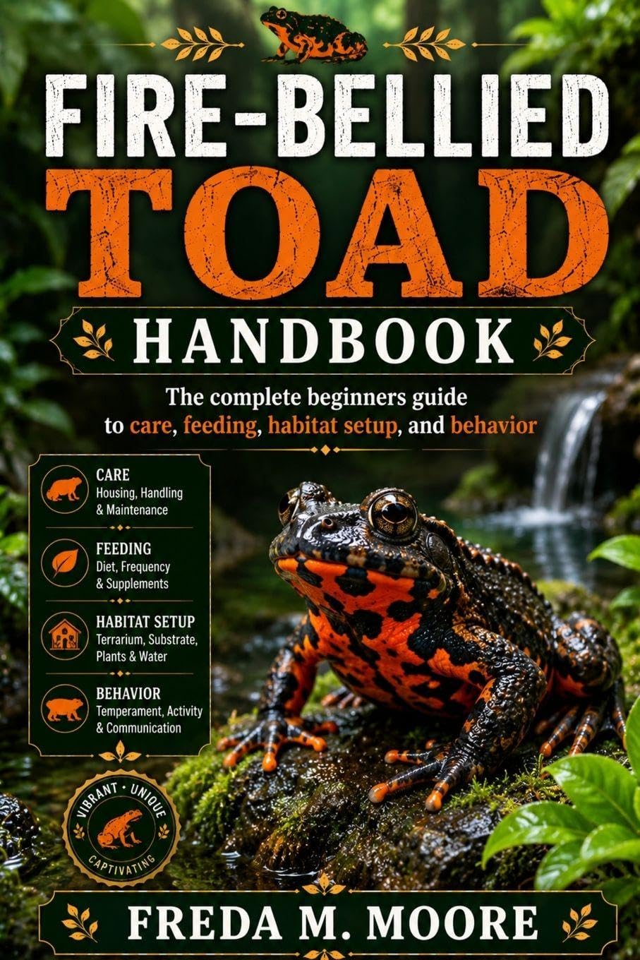 FIRE-BELLIED TOAD HANDBOOK: The complete beginners guide to care, feeding, habitat setup, and behavior