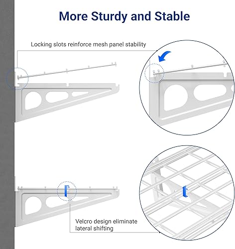 Miniatura 5 de FLEXIMOUNTS Estante de pared de 12 pulgadas por 72 pulgadas, estante de almacenamiento de garaje, estantes flotantes montados en la pared, 1 x 6