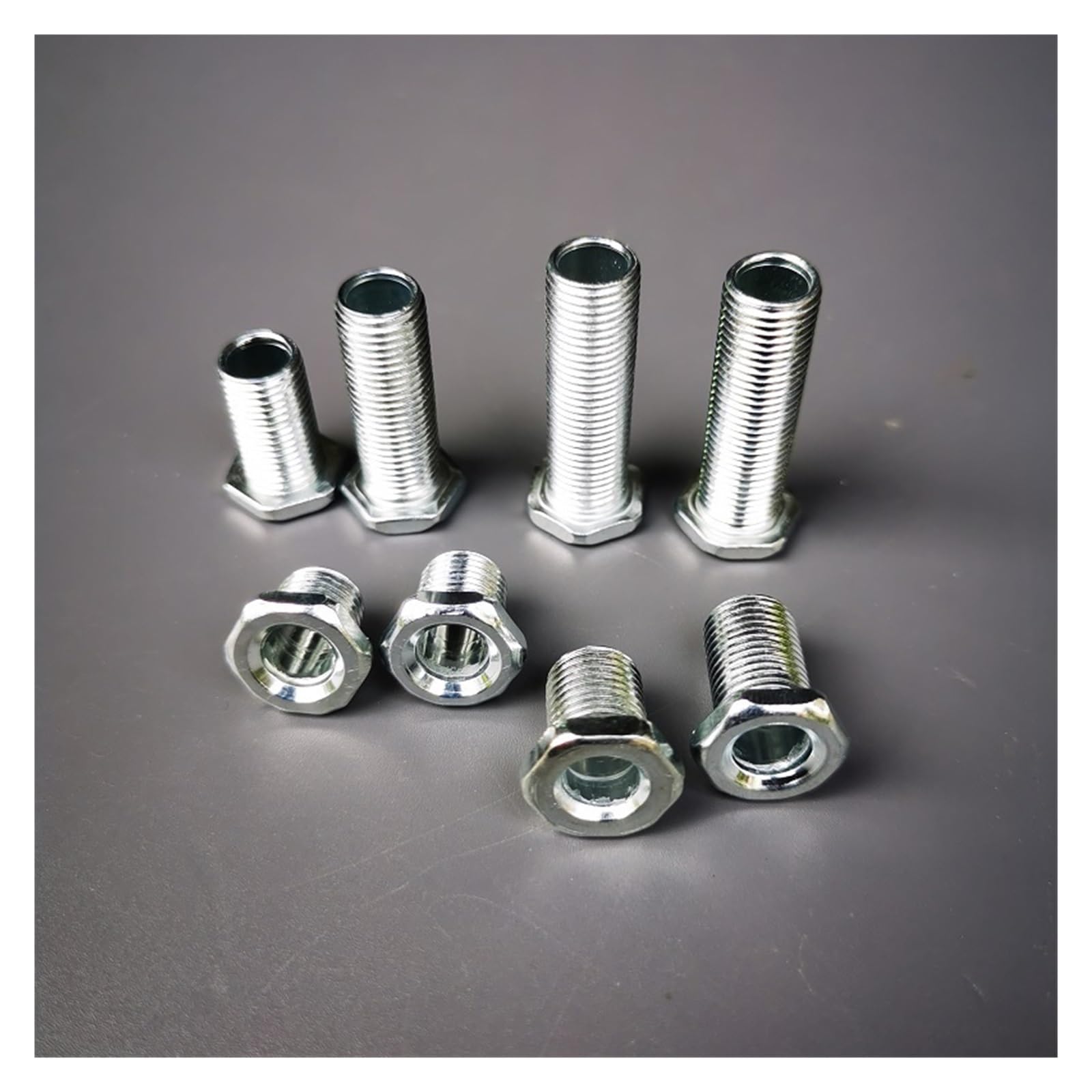 Hohlgewinderohrschraube mit Flanschkappe | 10/100 Stück M10 x 1,0 Teilung, geeignet for DIY-Ersatzteile von Beleuchtungskörpern(Zinc plated M10*15mm 100 pcs)
