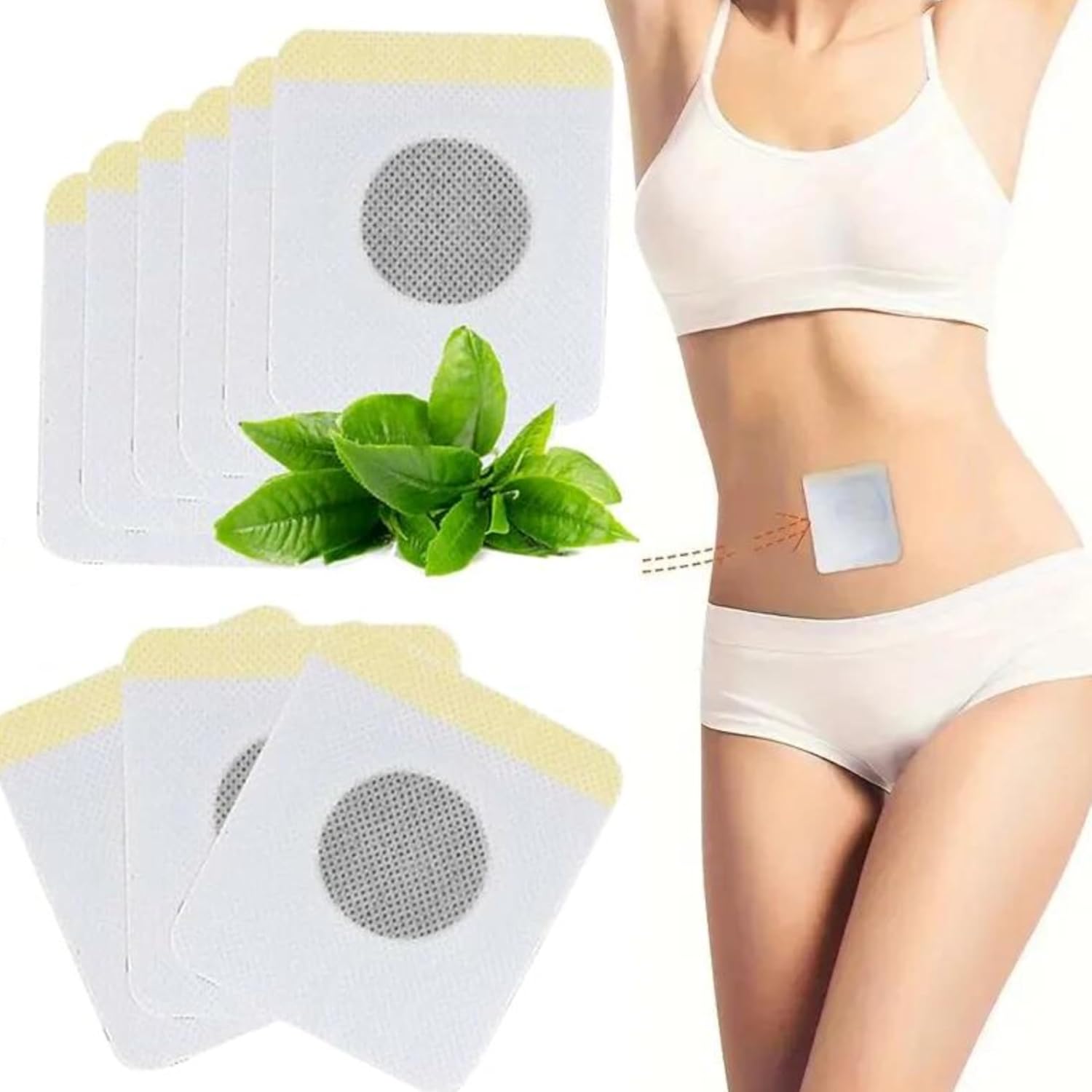 60 Pcs Belly Stickers, Waterproof Navel Cover Patches for Women, Natural Skin Tone Sweatproof Adhesive Pads, Easy to Use