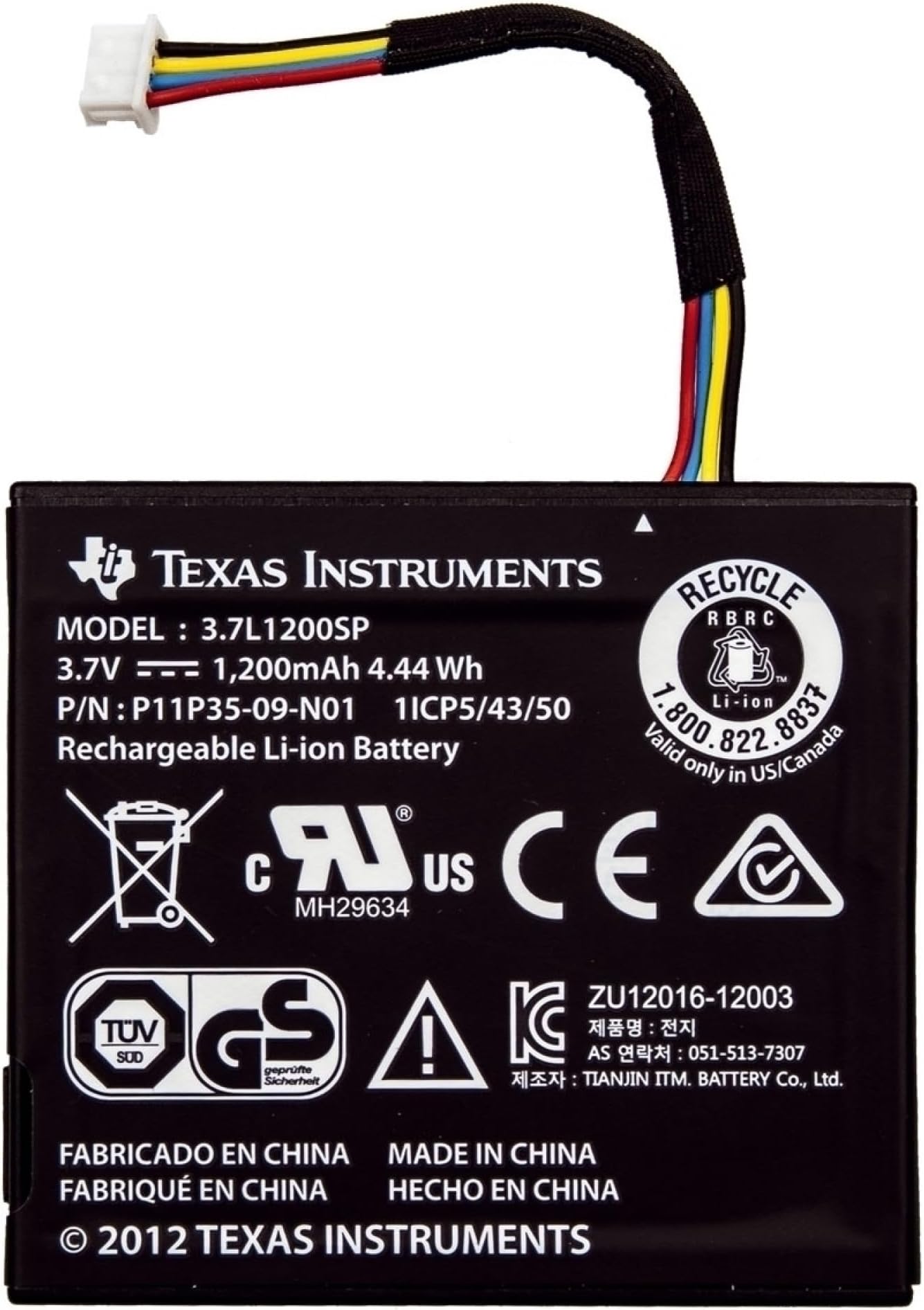 Battery for TI-Nspire CX/TI-Nspire CX CAS/TI-84 Plus C Silver Edition/TI-Nspire/TI-Nspire CAS