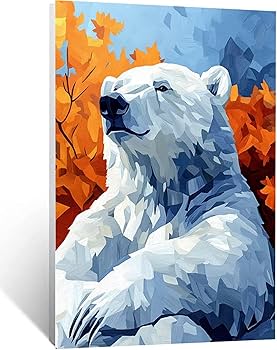 Amazon.co.jp: ダイヤモンドアート ホッキョクグマ 30x40 cm