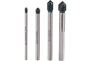 Bosch GT2000 4-Piece Diamond Tipped Drill Bits for Glass