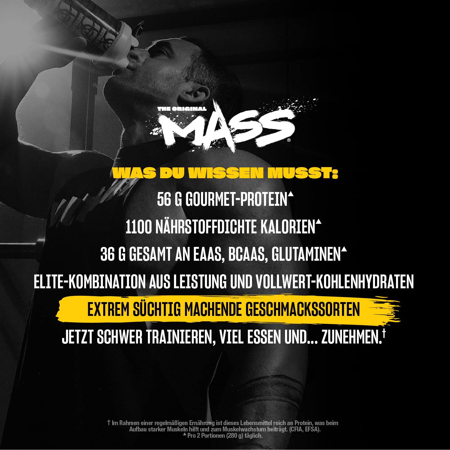 MUTANT Mass | Muskelaufbau | 1100 Kalorien, 56 g Protein, Vollwert-Kohlenhydrate, BCAAs und Glutamin | Ultimativer Hardcore Weight Gainer Shake | 6800 g | Vanilleeis