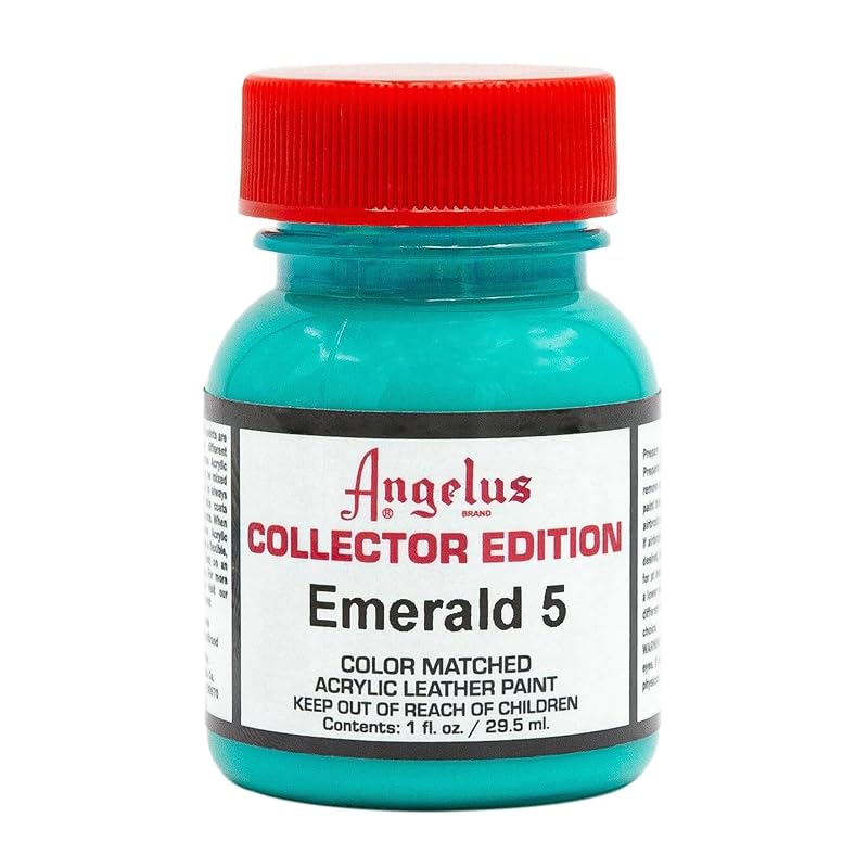 Tinta Acrílica para Couro Angelus Collector Edition Matte Emerald 5, 30 mL
