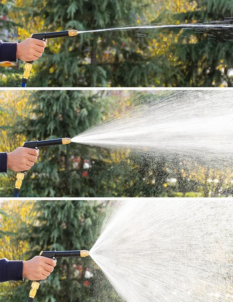 Manguera de jardín Manguera de Agua Flexible Extensible Tubo de plástico de Lavado de Autos de Alta presión con Pistola rociadora for riego (Color : B, Size : 75FT)