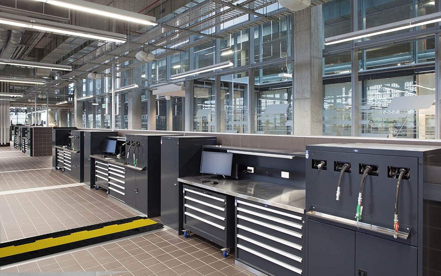 Scinotec 2 Pack of 2 Channel Rubber Cable Protector Ramp Heavy Duty Traffic Wire Cord Ramps with Bolts Spikes 16000lbs Load Capacity Driveway Ramps for Asphalt Concrete Gravel Roads : Industrial & Scientific