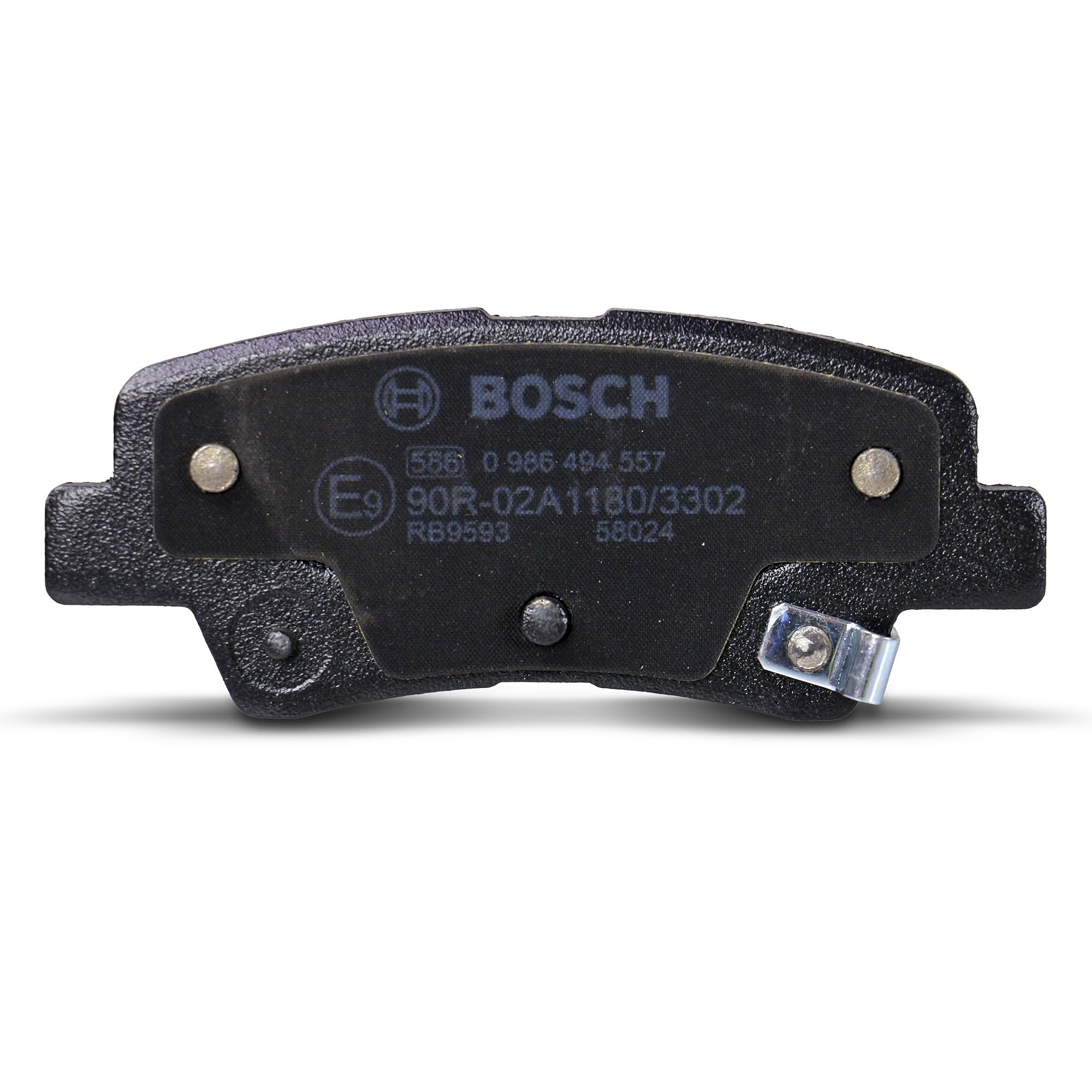 BOSCH Plaquettes de frein arrière (jeu) 0986494557 | Compatible avec: HYUNDAI ACCENT IV Stufenheck, i10 II, i10 II Stufenheck, i20 ACTIVE, i20 II, i20 II Coupe, i30, i30 Coupe
