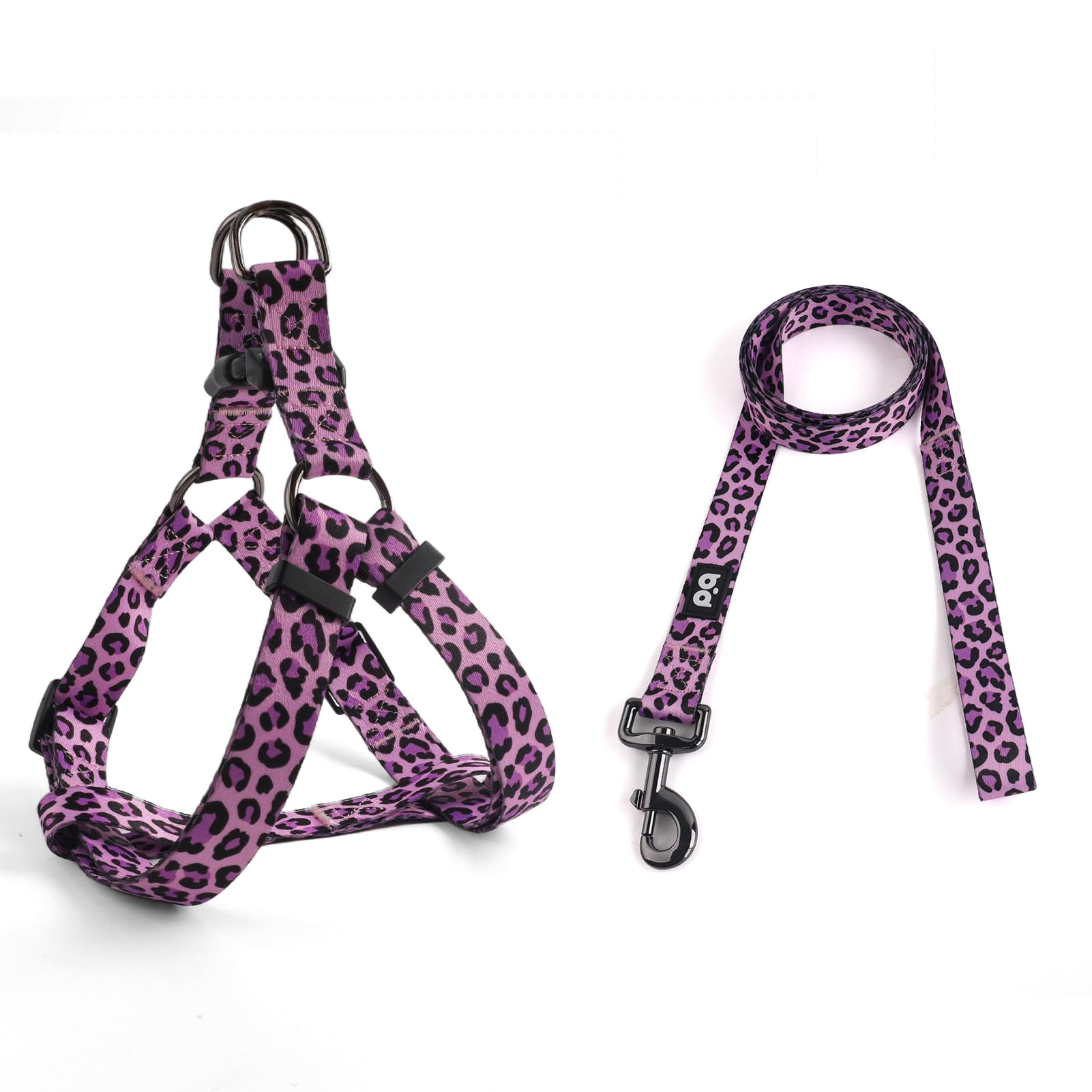 QQPETS Dog Harness Leash Set Adjustable Heavy Duty No Pull Halter Harnesses for Small Medium Large Breed Dogs Back Clip Anti-Twist Perfect for Walking — image 1