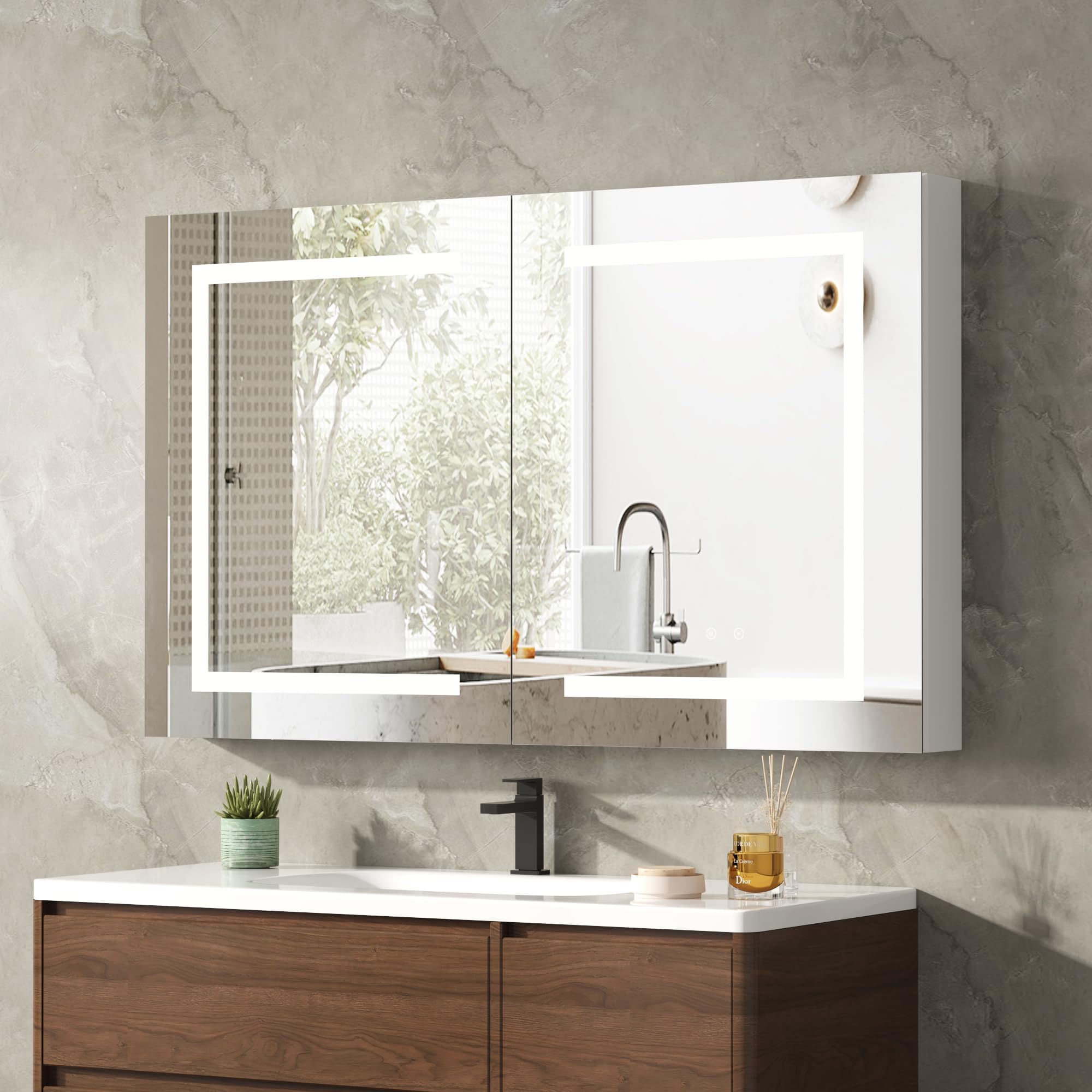 Amazon.com: Tatub 48"x30" Led Medicine Cabinet Mirror for Bathroom ...