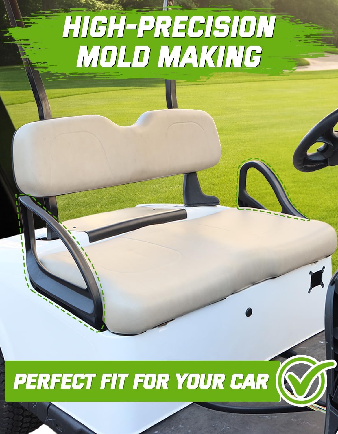 Arm Rest Hip Restraint for EZGO Valor 2025 Golf Cart, Driver and Passenger Side Seat Handle with Mounting Screws Golf Cart Accessories Arm Rests with Mounting Screws