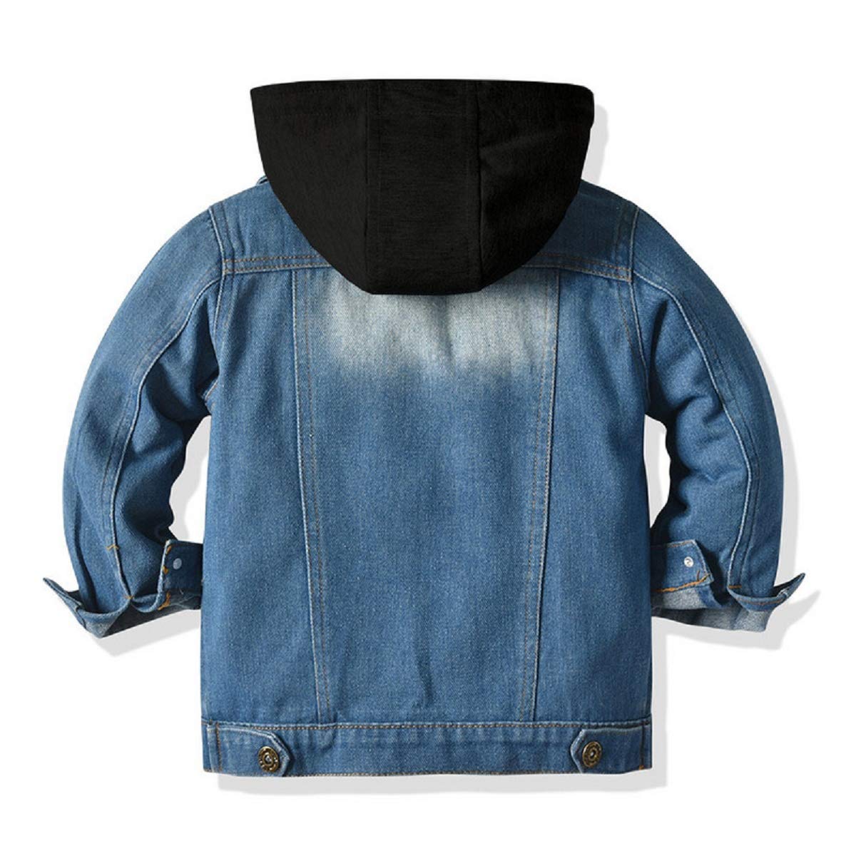 Chaqueta vaquera para niños y niñas con botones para niños pequeños - - 4-5 años