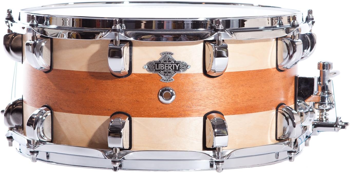 Liberty Drums Inlay Series LD-BIR-1465-IN03 14-Inch Snare Drum Natural