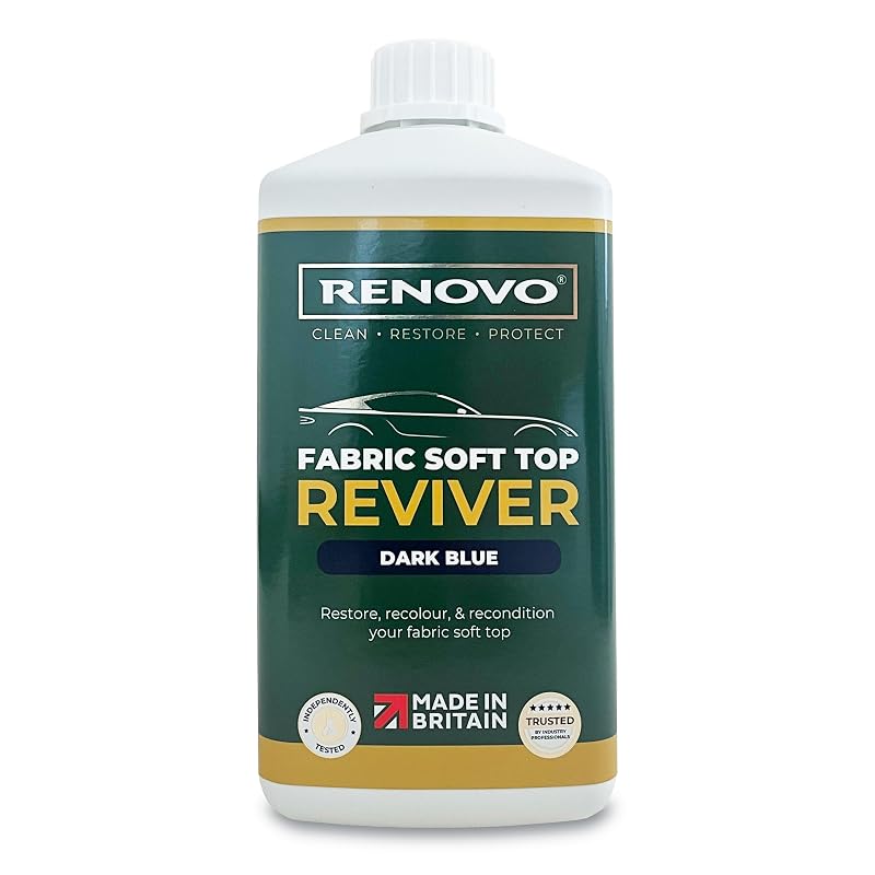 Renovo Soft Top Reviver para Renovação de Cor de Capotas de Lona Azul, 1 L