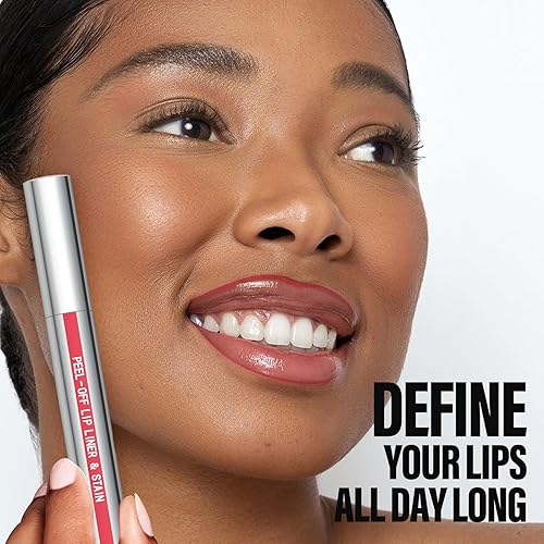 Miniatura 5 de Cilrofelr Delineador de labios Peel Off, delineador de labios de larga duración con pinzas, tinte de labios con acabado mate, larga duración,