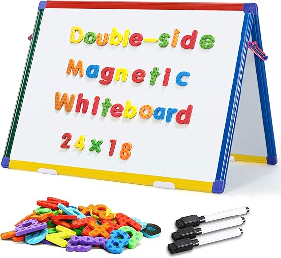 Double Sided Tabletop Whiteboard Easel Desktop