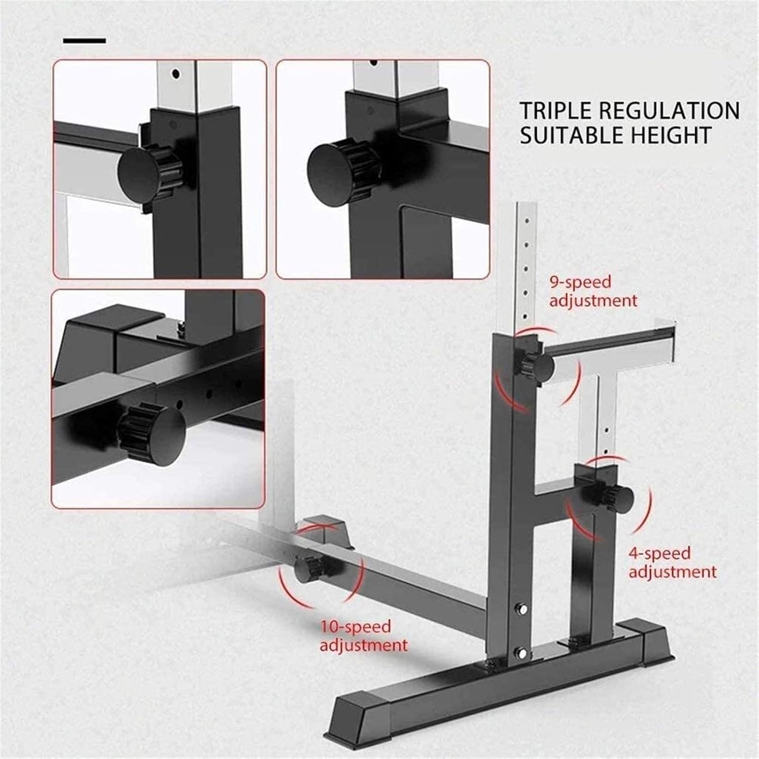 Barbell Rack/Squat Rack Squat Stands Power Weight Bench Support for Barbell Free-Press Bench Home & Gym