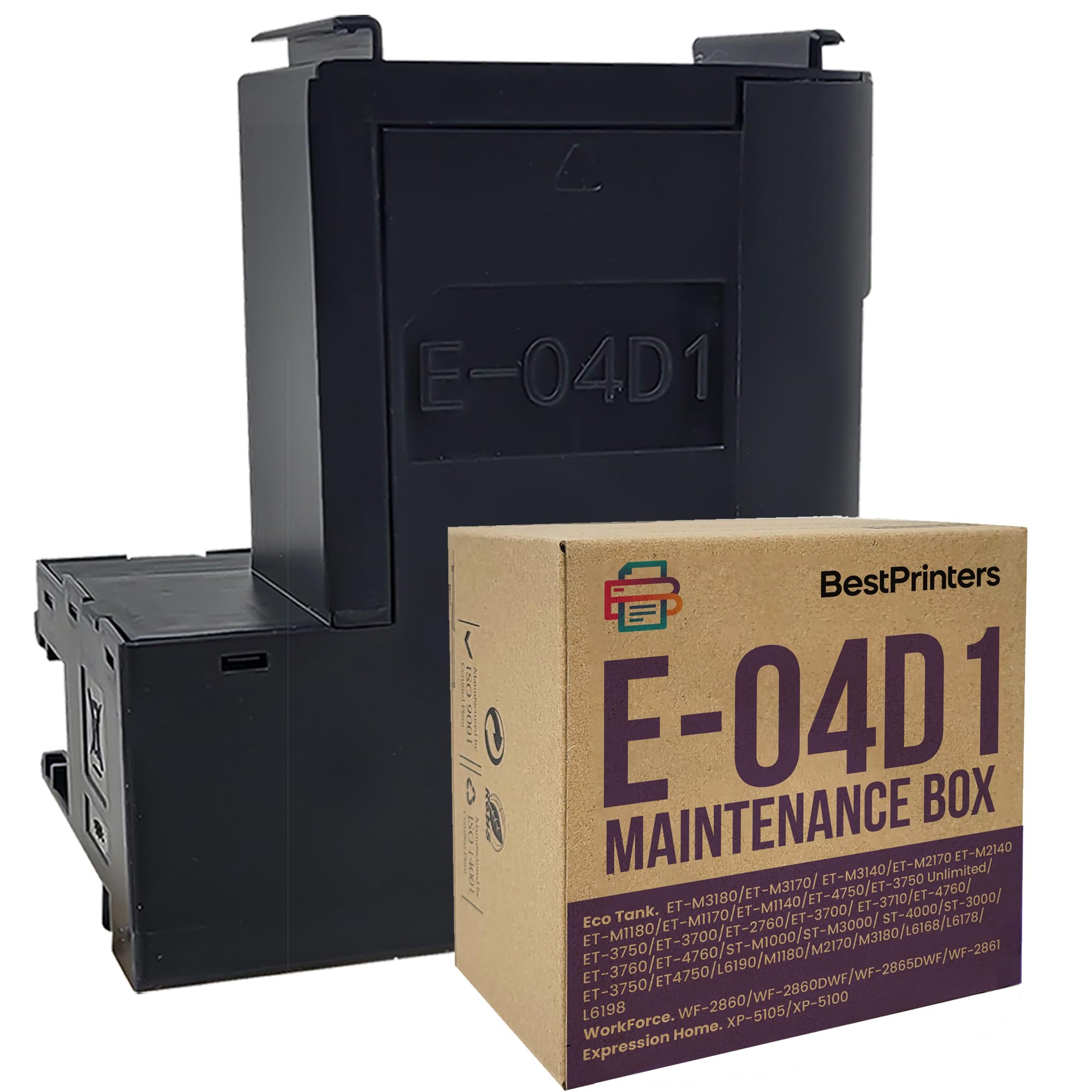 T04D1/E04D1 Maintenance Box for Epson EcoTank and Workforce | Compatible with ET-3750 ET-4850, 4750 ET-4760 ET-3850 ET15000 ET-2980 ET-3950 ET-4950 | Compatible Part | Easy Replacement