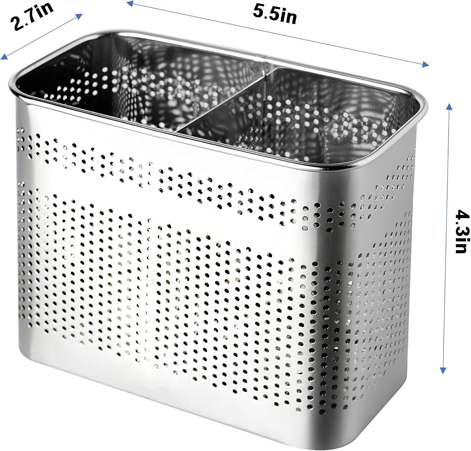 Stainless Steel Cutlery Utensil Holder Chopsticks Holder for Dishwasher