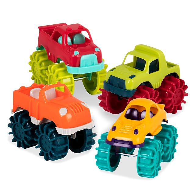Foto 3 de 6 de Battat Mini Monster Trucks, Camiones de Juguete fáciles de Limpiar
