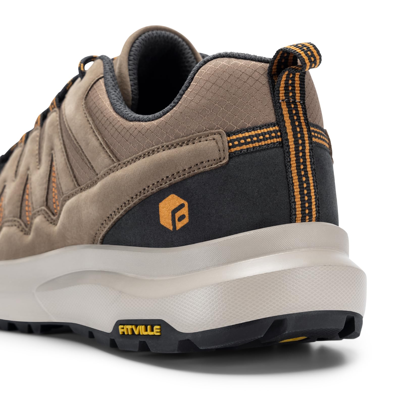 FitVille Zapatillas Trekking Hombre Extra Ancho Zapatos Senderismo Nordic Walking Antideslizantes Zapatillas Deportivas Transpirables Calzado Running