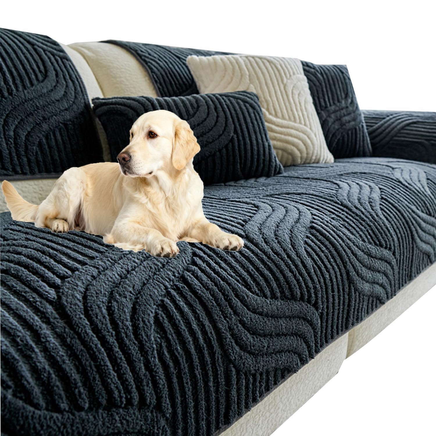 Housse de canapé pour animaux et grands chiens pour un salon propre en famille