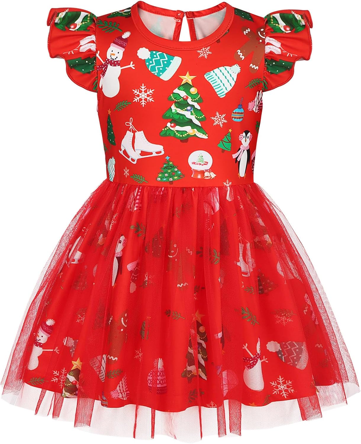 Toddler Baby Girls Tulle Tutu Dress for Holiday Party Outfits 6M-3Y