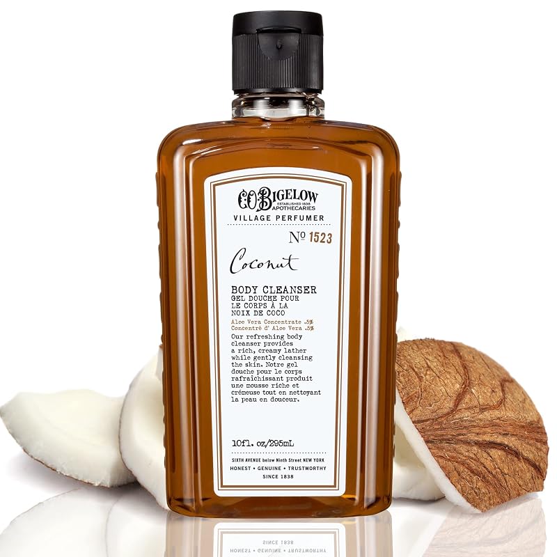 C. O. Bigelow Sabonete líquido corporal de coco com aloe vera, 300 mL
