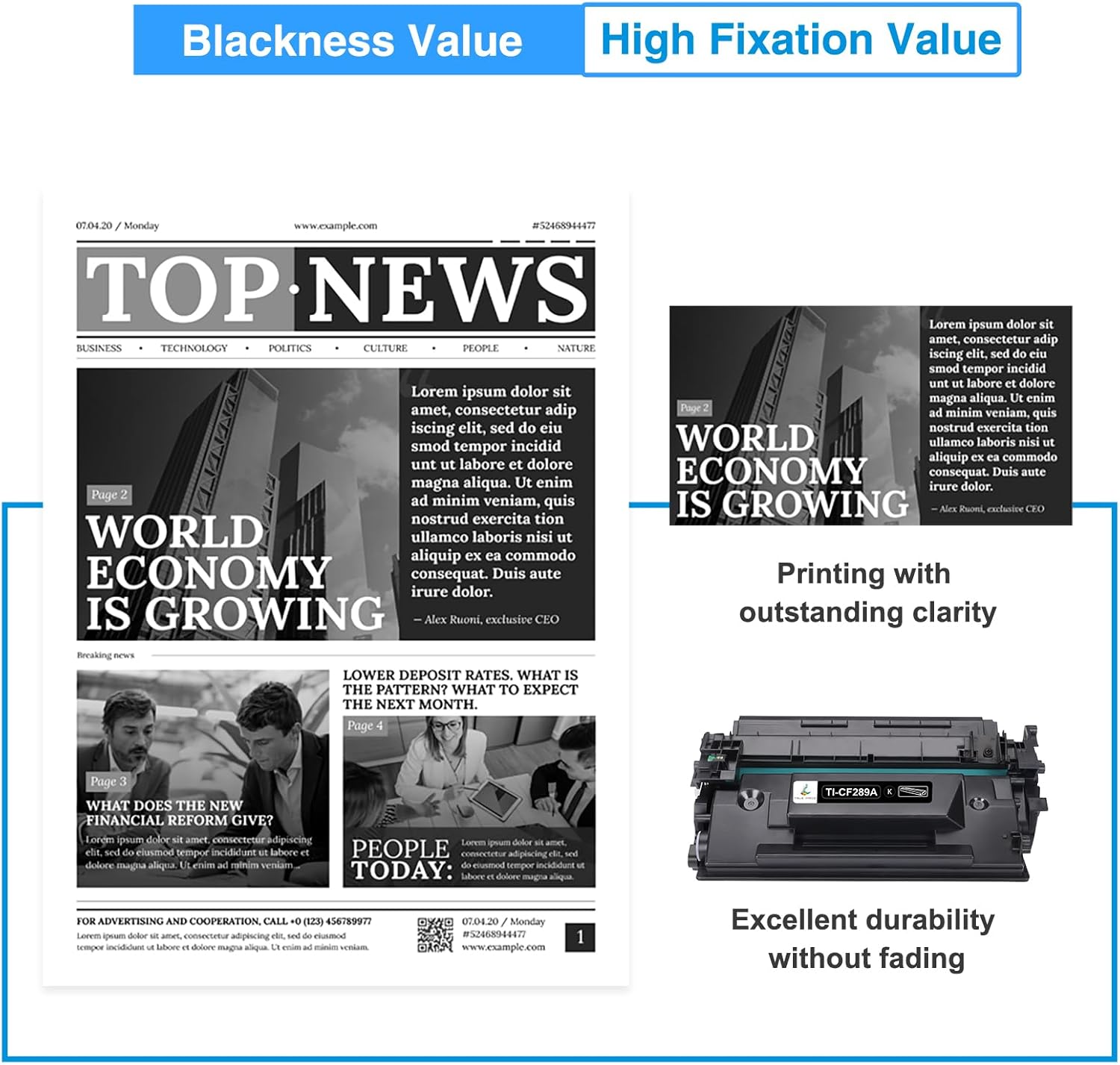 CF289A Black Toner Cartridge Compatible Replacement for HP 89A Black Toner Cartridge CF289A 89X CF289X for Enterprise M507 M507n M507dn M507x MFP M528dn M528f M528c M528z M528 Series Printer (2-Pack)