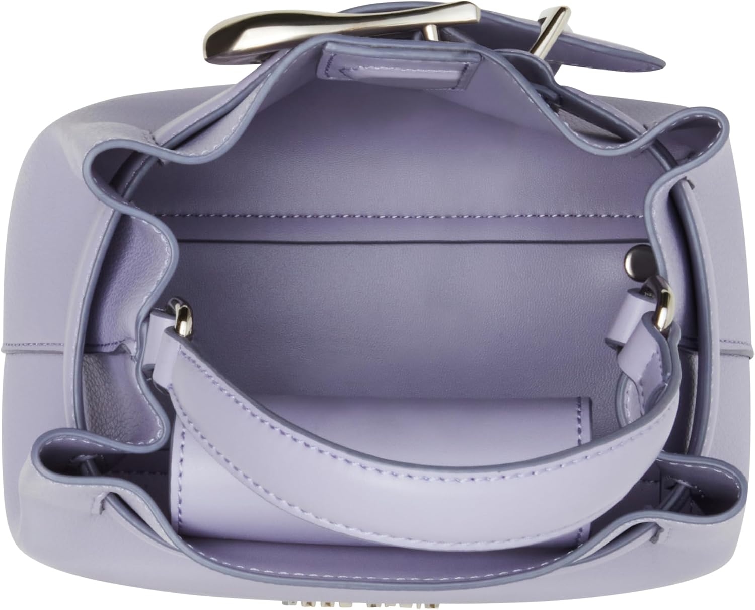 Anne Klein Womens Mini Sculpted Buckle Top Handle