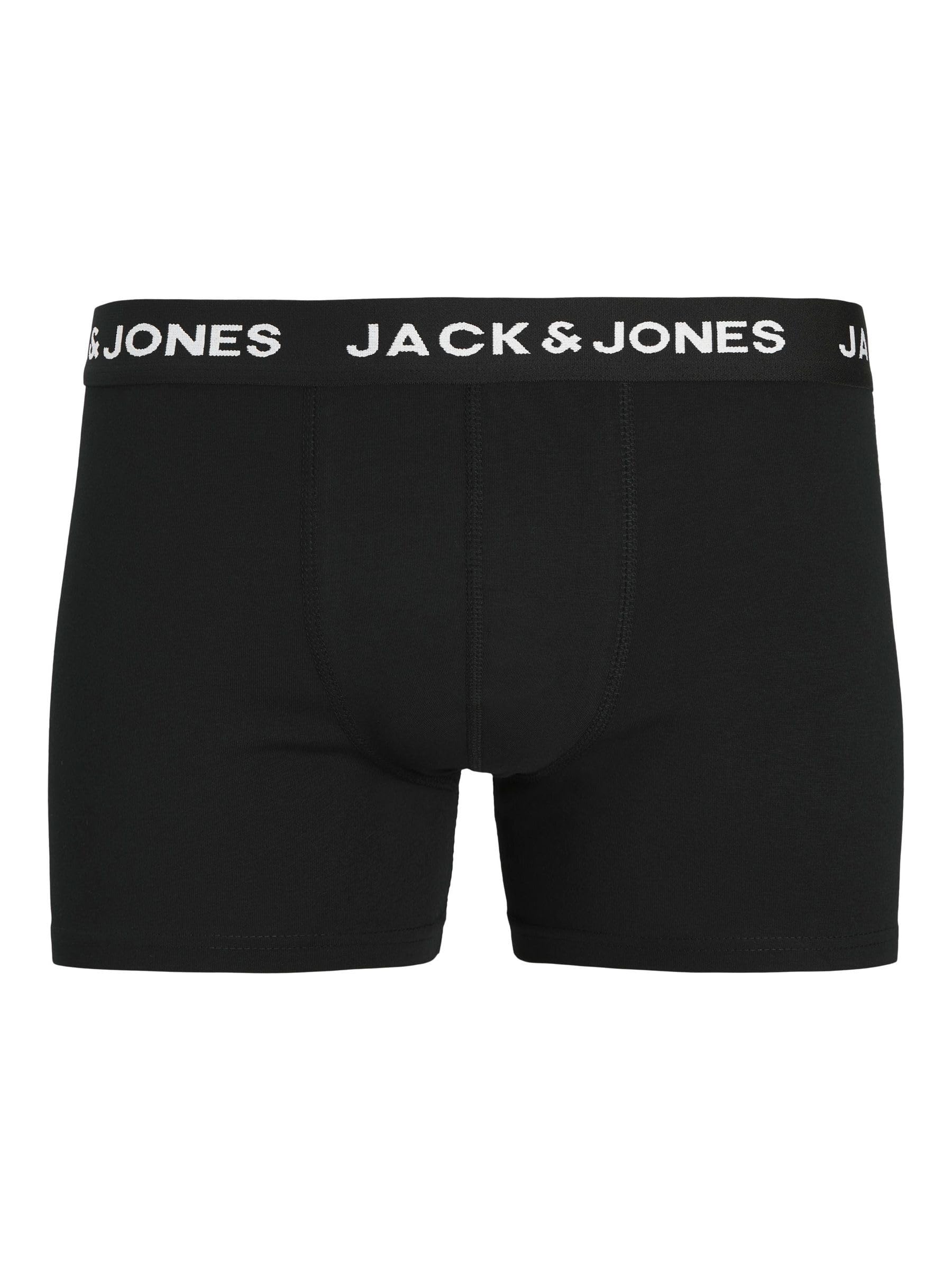 Jack & Jones Jachuey Męskie Obcisłe Bokserki, Czarny, L/ 7 Sztuki