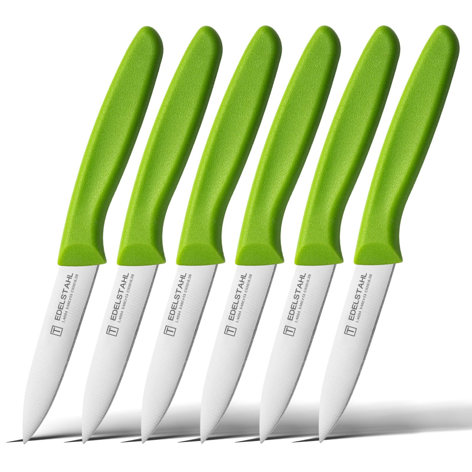 targzier Z03P Obst MesserFlaches Mund Gemüse Messer 6-teiliges Set