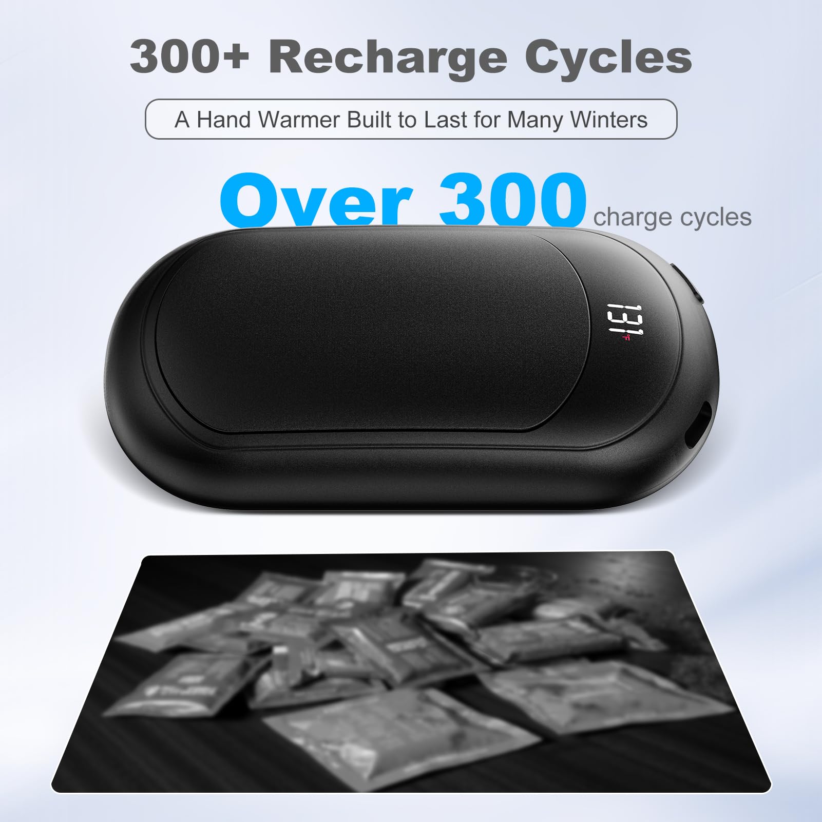 Chauffe Mains Rechargeables 2 Pièces Chaufferette Main