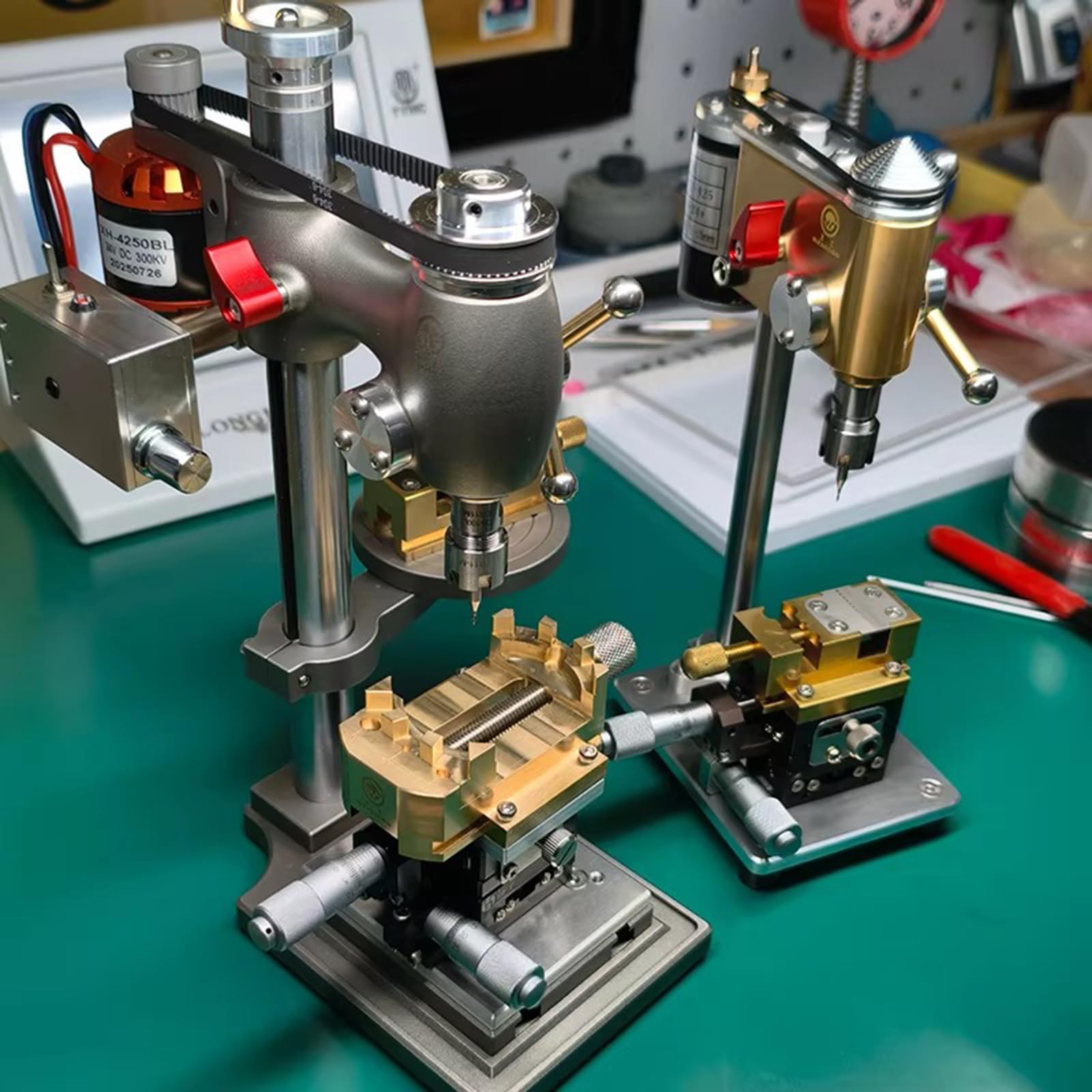 Perceuse pour La Réparation Horlogère, Micro-Perceuse De Précision, Outils De Précision pour L'horlogerie Et La Bijouterie, Perceuse D'établi Bidirectionnelle C