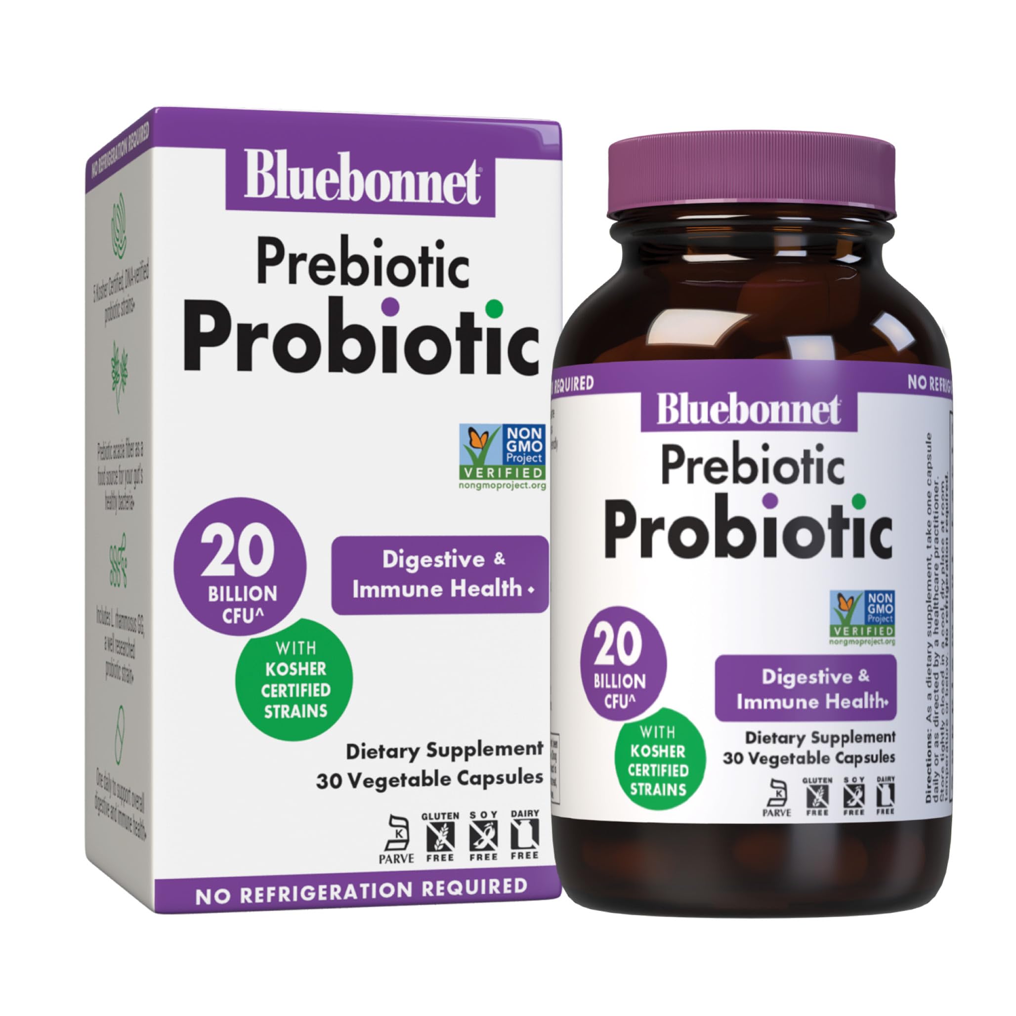 Amazon.com: Bluebonnet Nutrition Prebiotic Probiotic 20 Billion