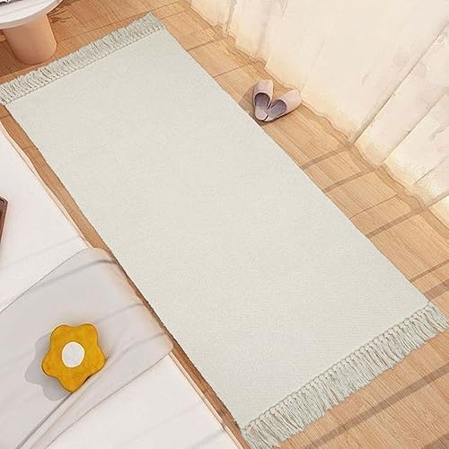 Miniatura 161 de Collive - Tapete de 27 x 43 pulgadas, lavable a máquina, para interiores y exteriores, de bajo perfil, suave algodón tejido a mano, para baño