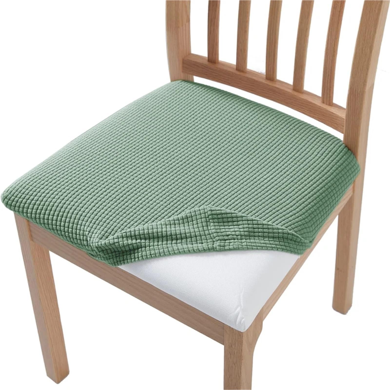CYMMIYT Chair Covers Stretch Jacquard Chair Seat Covers Removable(Cyan)
