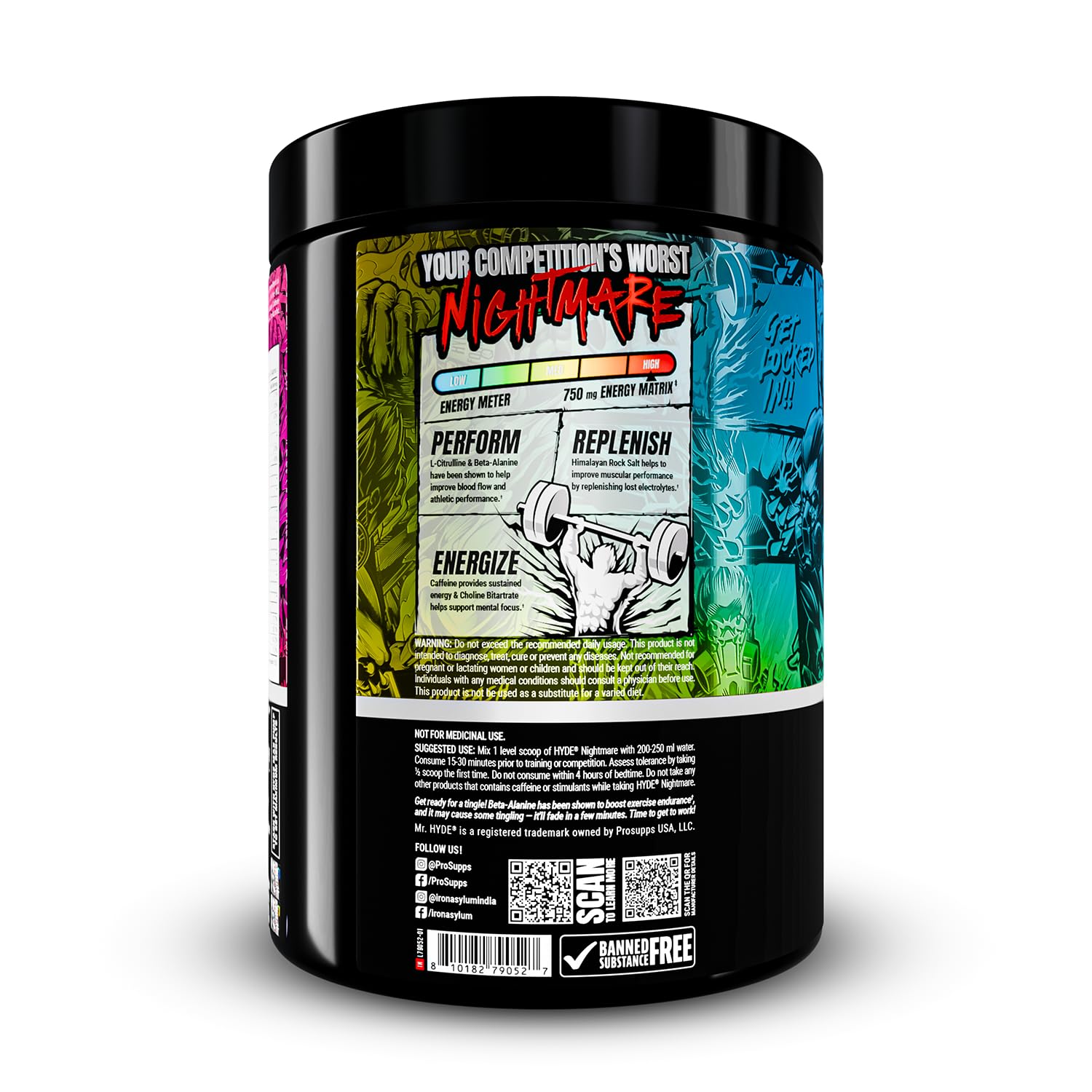 ProSupps Hyde Nightmare Jawbreaker Pre Workout Powder, 30 Servings — Amazon image 6