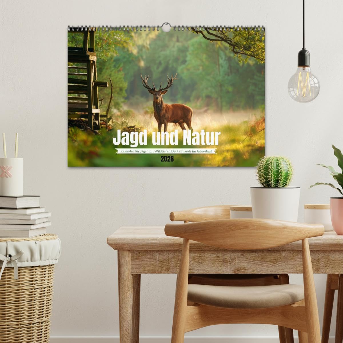 Jagd und Natur - Kalender für Jäger mit Wildtieren Deutschlands im Jahreslauf (Wandkalender 2026 DIN A3 quer), CALVENDO Monatskalender: ... in ihrer schönsten Form. (CALVENDO Natur)