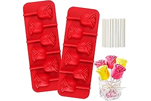 Webake Rose Lollipop Molds: Elevate Your Treats to Rose-worthy Delights