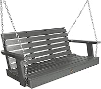 Vista 1 de Highwood Hamaca tipo banco de plaza Weatherly, para pórtico, de 4 pies, Coastal Teak