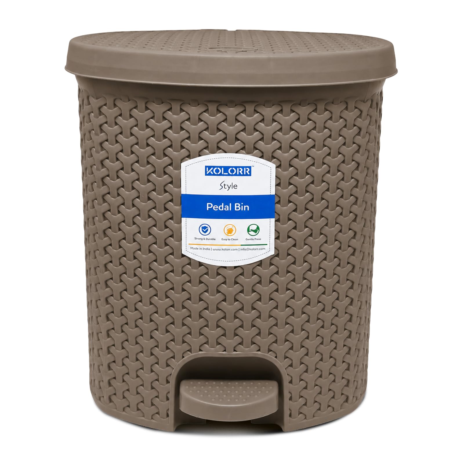 KOLORR Magnum 6L Dustbin - Dark Brown -7