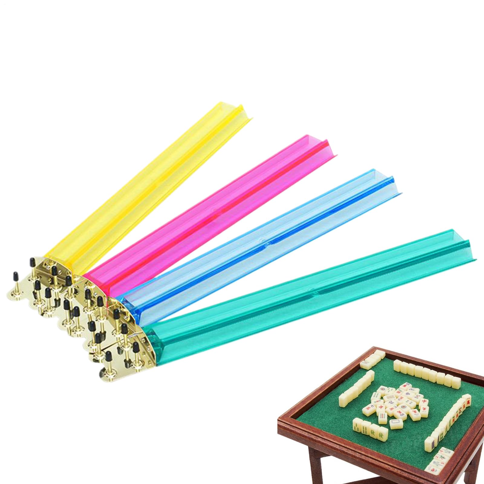 Organisateur de tuiles de mahjong en acrylique pour vos soirées de jeux de société en famille