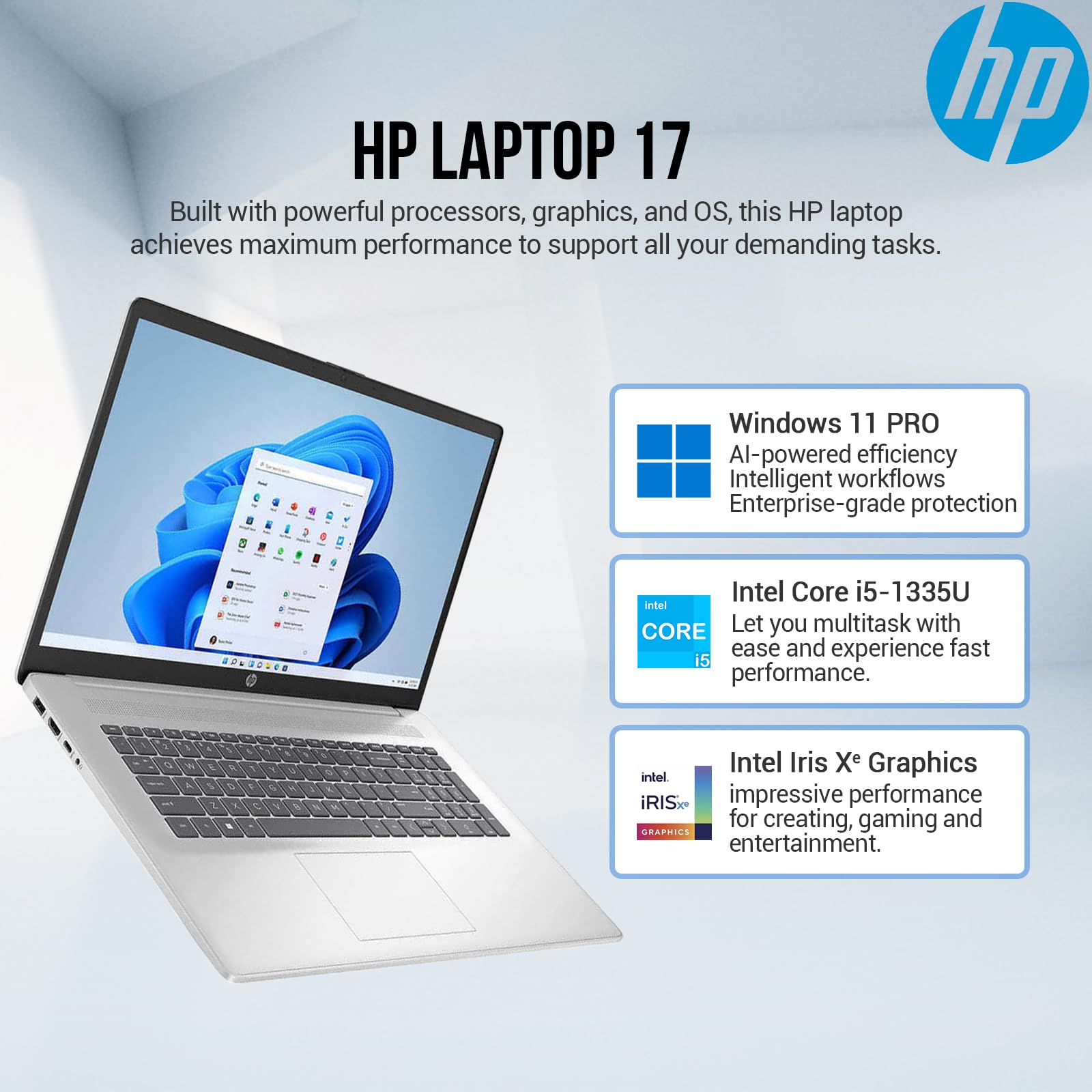Amazon.com: HP 17 Inch Laptop Computer, FHD IPS Screen 17.3