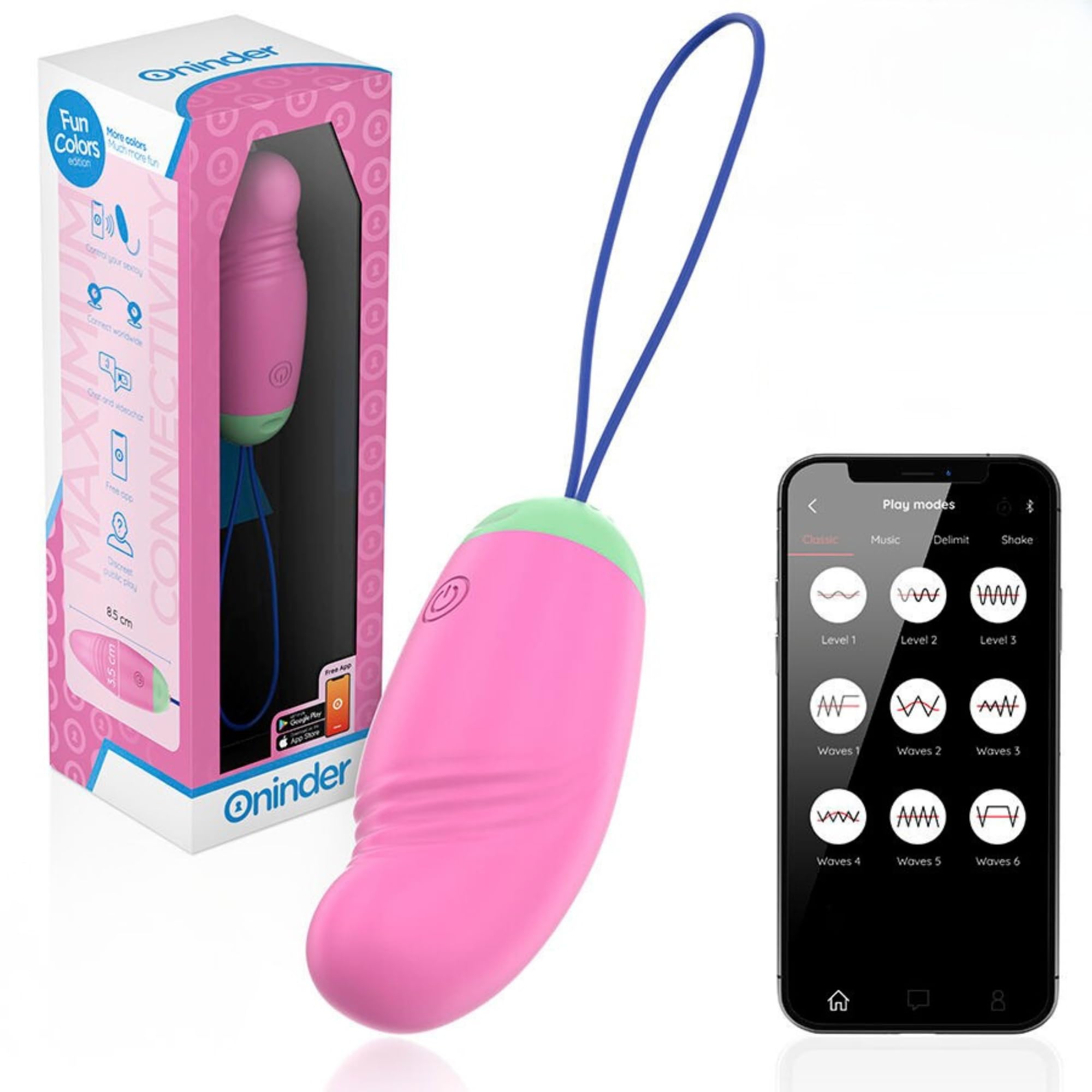 Huevo Vibrador/Vibrador Mujer Mando Distancia/Control APP Móvil/Consolador Huevo/silencioso, batería recargable y envío 100% discreto